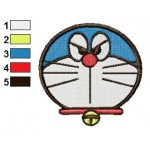 Face Doraemon 09 Embroidery Design